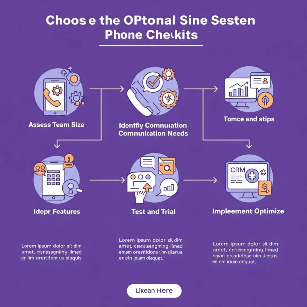 Phone system choice flowchart.
